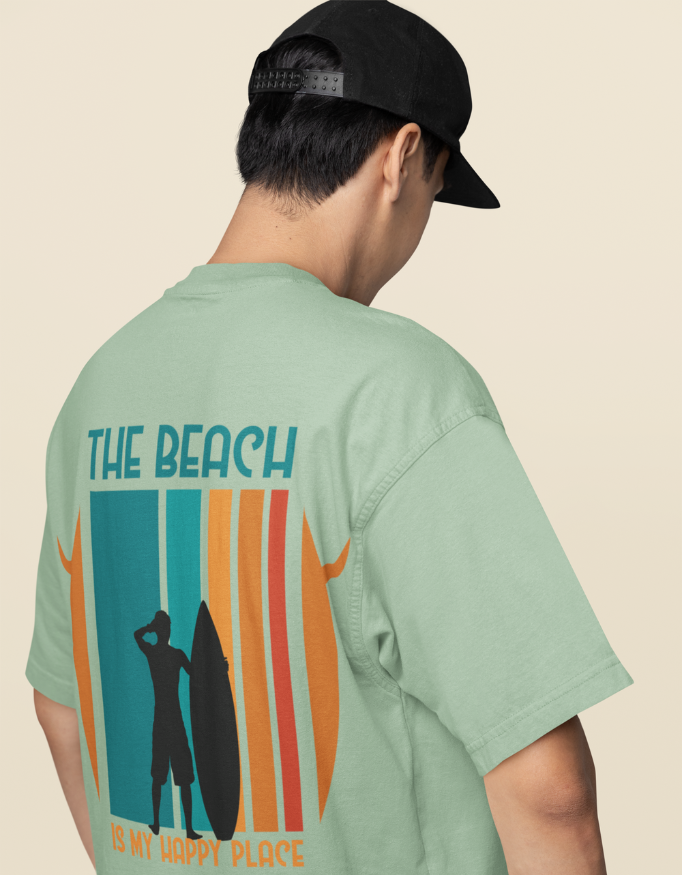 Dhyanaa - LuxWeave Unisex Beach Terry Oversized Tee - Mindful Collection - TOM002