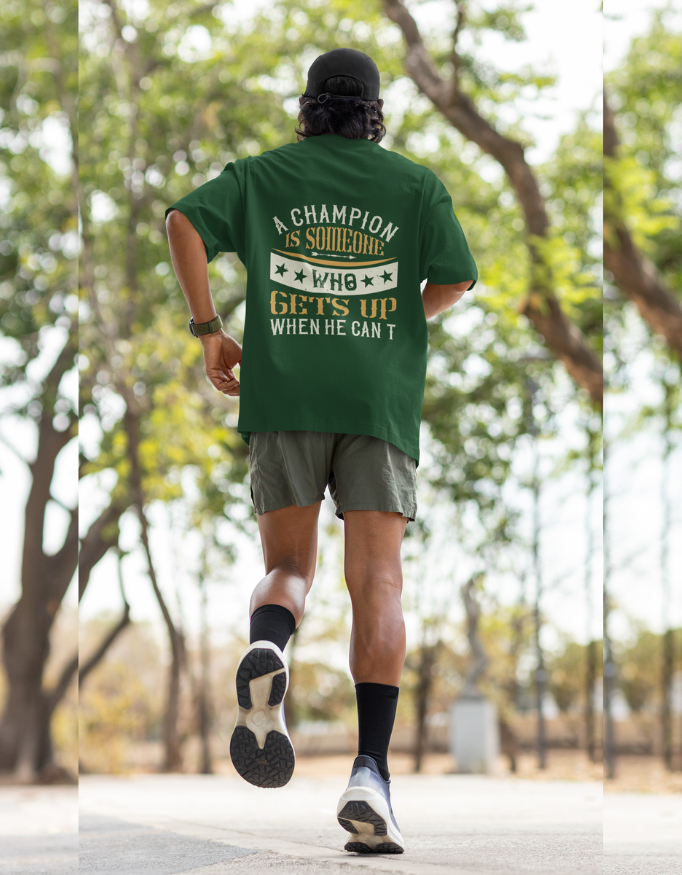 Dhyanaa - LuxWeave Unisex Champion Terry Oversized Tee - Mindful Collection - TOM001