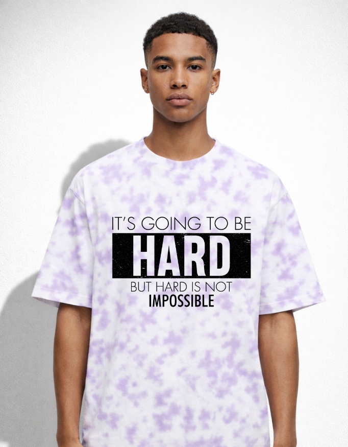 Dhyanaa - LuxWeave Plain Tie Dye Oversized T-Shirt -  Mindful Collection - TFOM002