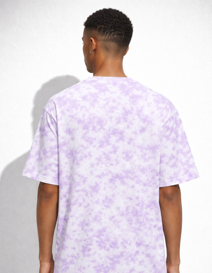 Dhyanaa - LuxWeave Plain Tie Dye Oversized T-Shirt -  Mindful Collection - TFOM002