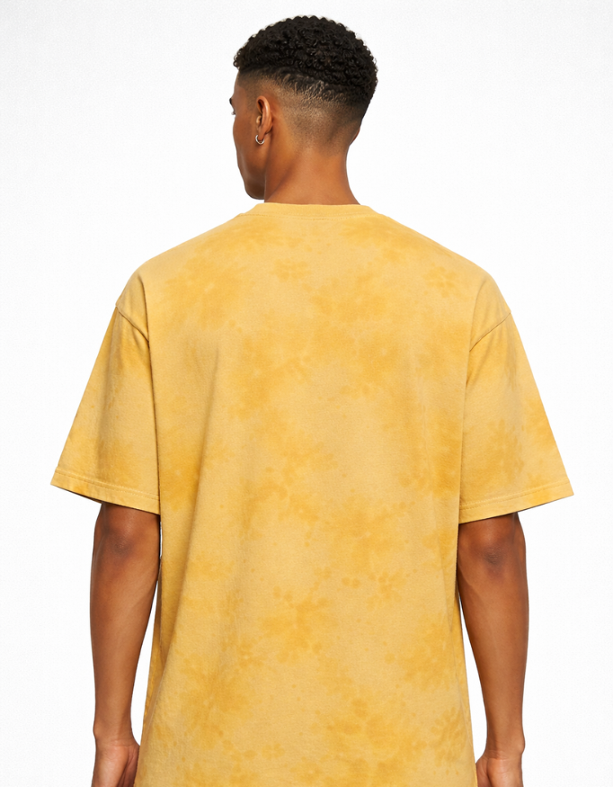 Dhyanaa - LuxWeave Plain Tie Dye Oversized T-Shirt -  Mindful Collection - TFOM002