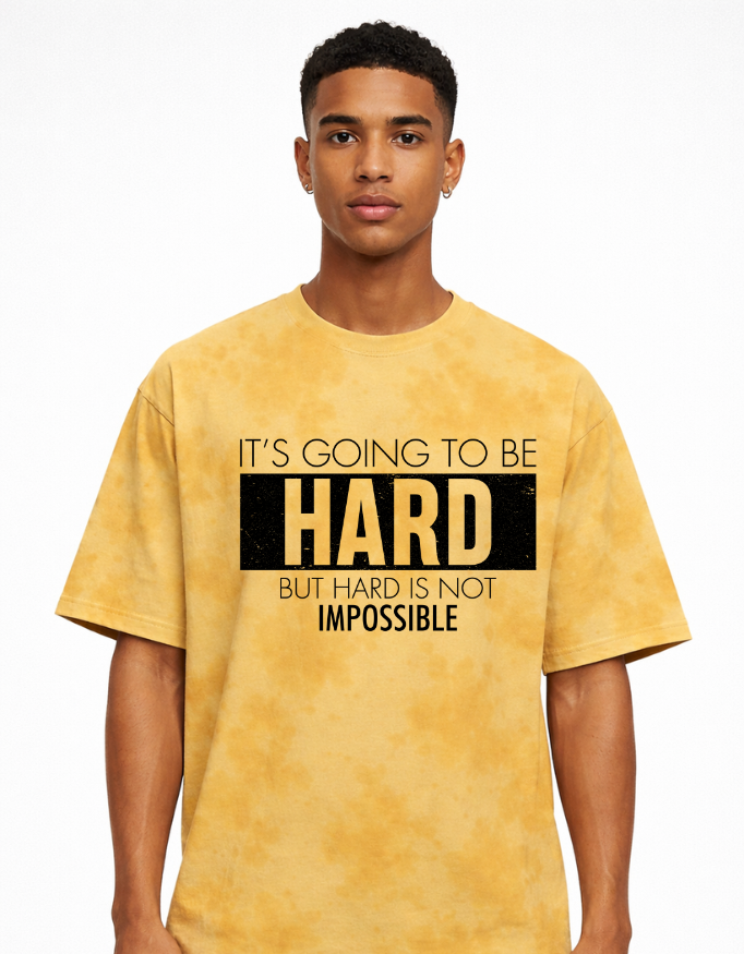 Dhyanaa - LuxWeave Plain Tie Dye Oversized T-Shirt -  Mindful Collection - TFOM002