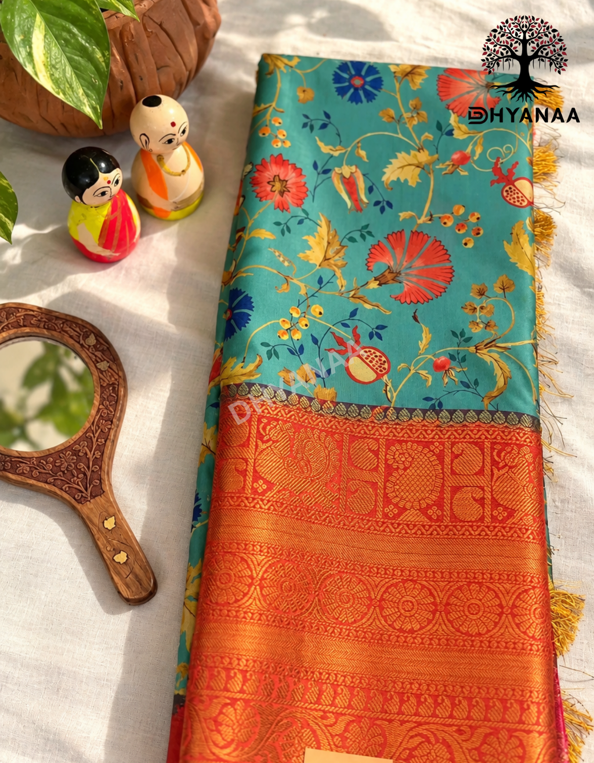 Pichwai Art Silk Saree