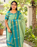 Yazhisai Collections-Chettinad Cotton 2 PC Set Top and Duppatta W/Lining-LKCC2003